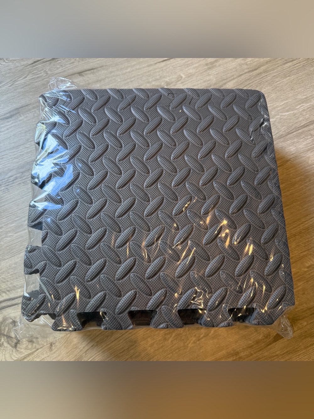 Gray Interlocking Cushioned Foam Floor Tiles Padding Comfort Playroom Relaxing - Picture 12 of 12